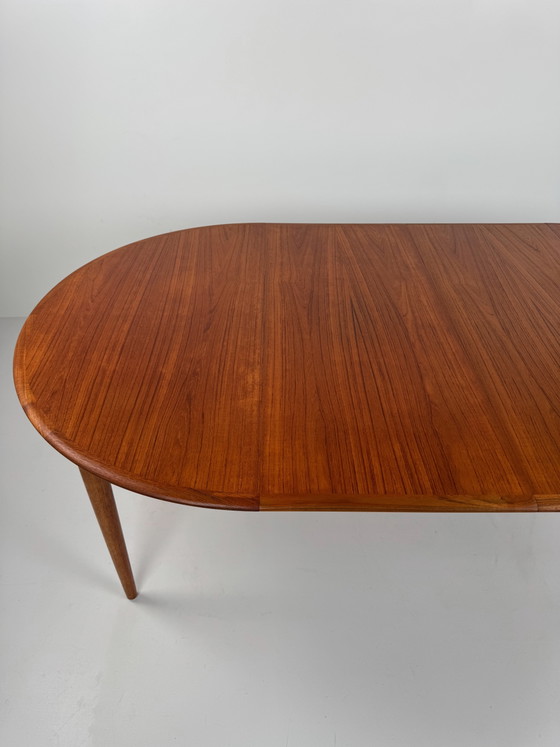 Image 1 of Tavolo da pranzo allungabile in teak di Skovmand & Andersen – Eleganza danese di metà secolo