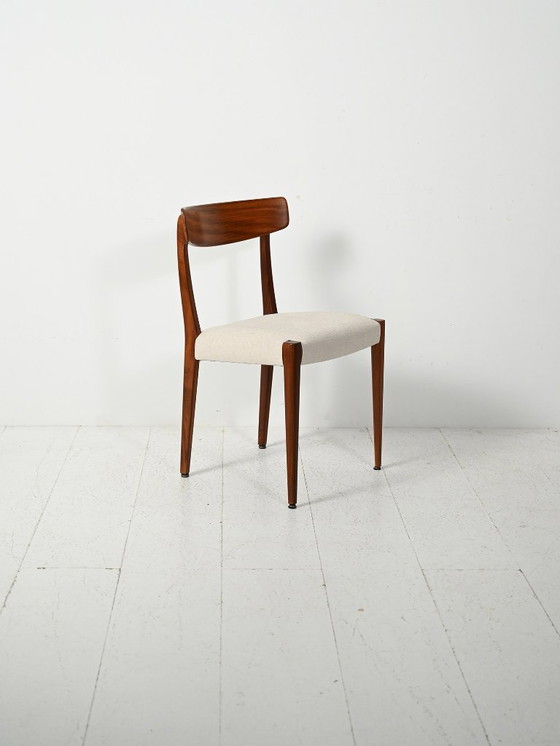 Image 1 of Set of six Scandinavian teak dining chairs, 1960s