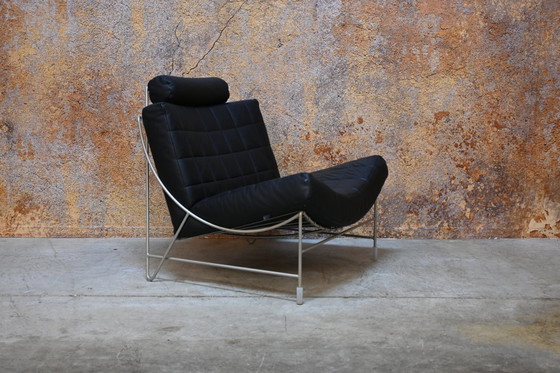 Image 1 of Poltrona di design Leolux Volare in pelle nera