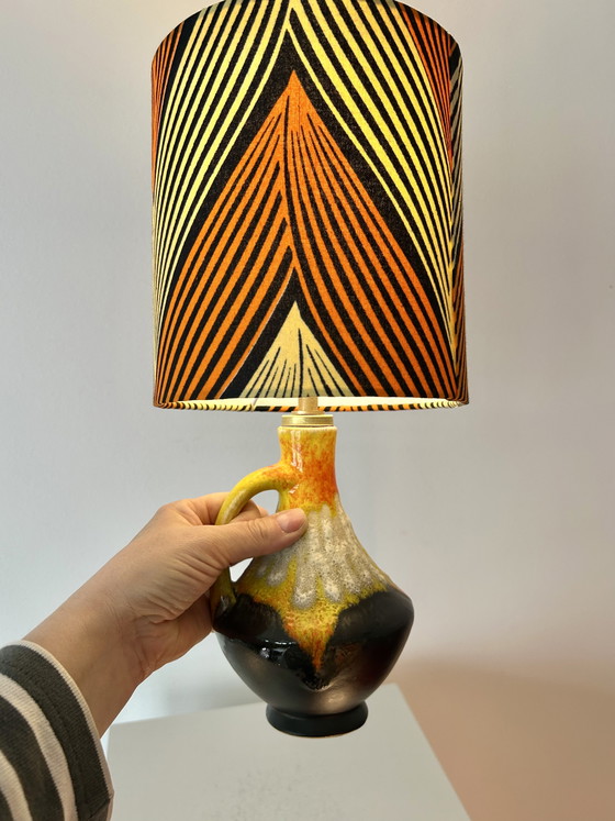 Image 1 of Typische vaaslamp uit de jaren 70 - draadloos - geschikt voor gebruik buitenshuis
