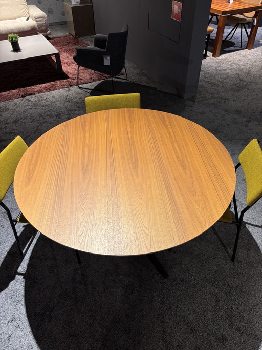 Spectrum Ronde eetkamertafel Noten mat lak