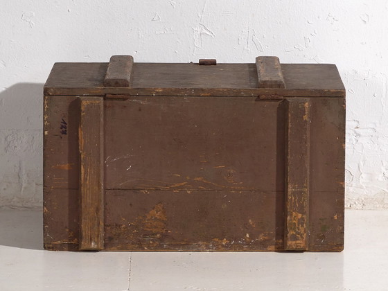 Petit coffre ancien vert olive (c.1920) #26 – Commodes, Rustic (photo 34 of 34)