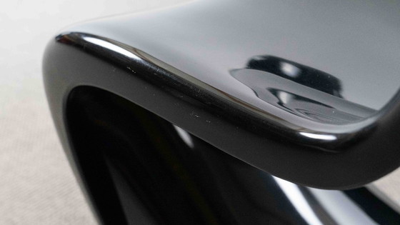 Image 1 of SET VAN 4 PANTON STOELEN IN ZWART, ONTWORPEN DOOR VERNER PANTON VOOR HERMAN MILLER, 1971