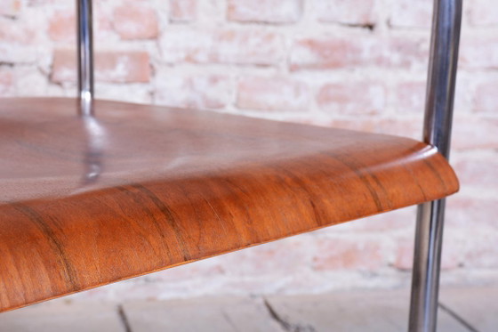 Restored Bauhaus Armchair, by H. Gottwald, Beech, Walnut, Chrome, Czech, 1930s – Hynek Gottwald, Wood (photo 10 of 12)