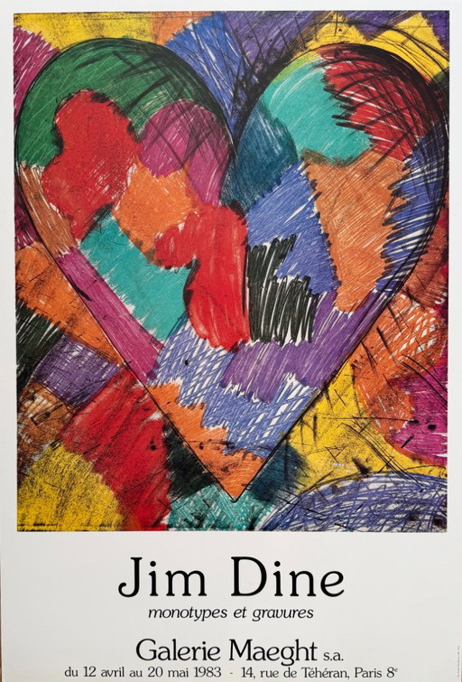 Jim Dine (geb. 1935), Monotypes et Gravures, Galerie Maeght, Paris, 1983, Gedruckt in Frankreich