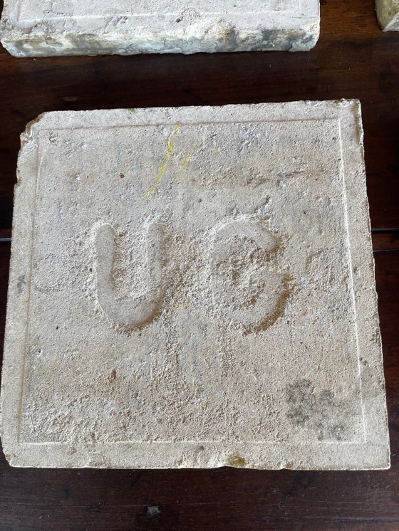 Image 1 of Set di 6 piastrelle francesi d'epoca, anni '30-'40 circa