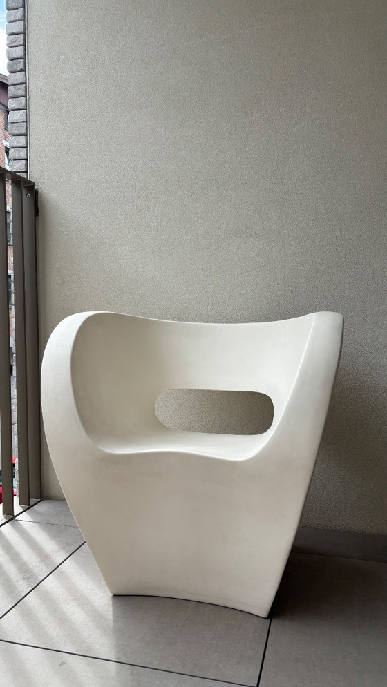 Image 1 of Sedia bianca MOROSO ALBERT - Fauteuil blanc MOROSO ALBERT