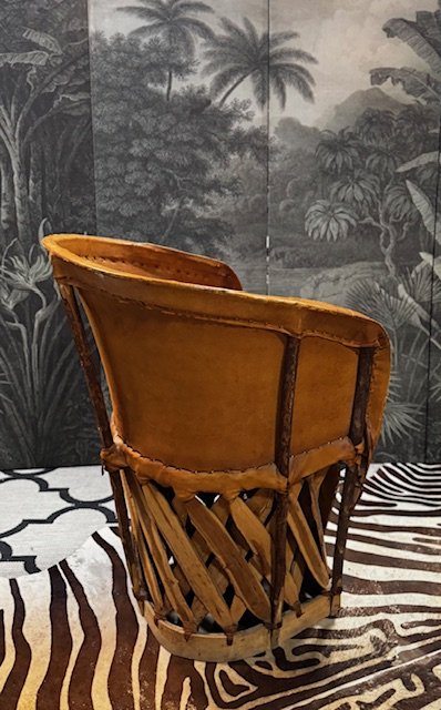 Image 1 of SET AUS 2 EQUIPALE (MEXIKANISCHEN) LEDERSTÜHLEN