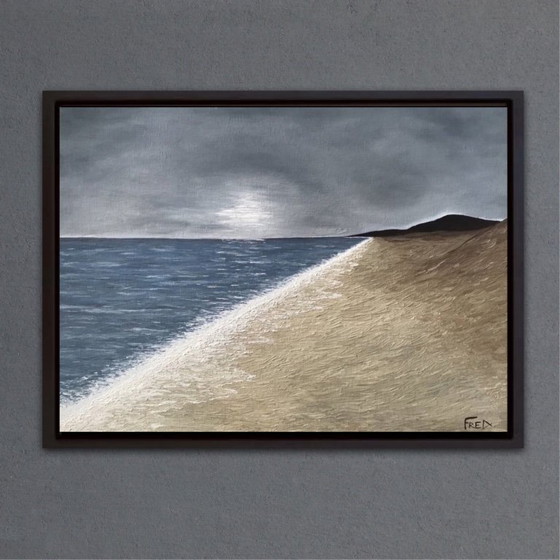 Image 1 of Olio su tela, cornice 61x46cm.