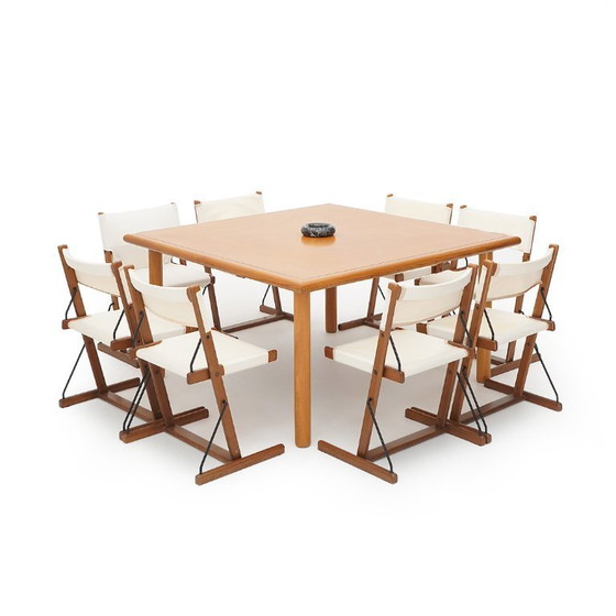 Image 1 of Square “ConDogu” table by Luigi Massoni for Porro, 1970s