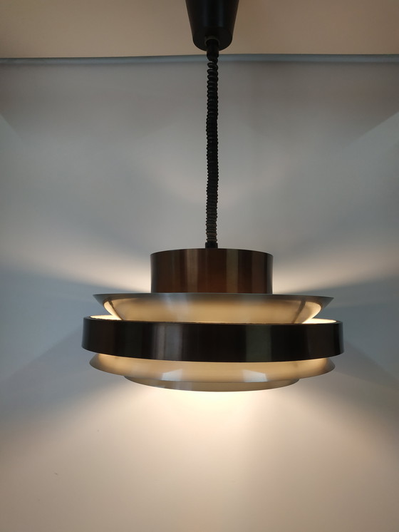 Image 1 of Scandinavian style ceiling design ring lamp by Herda, 60-70s (adjustable in height)