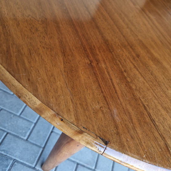 Image 1 of A A Patijn  poly z serie Zijlstra vintage ronde tafel uitschuifbare tafel