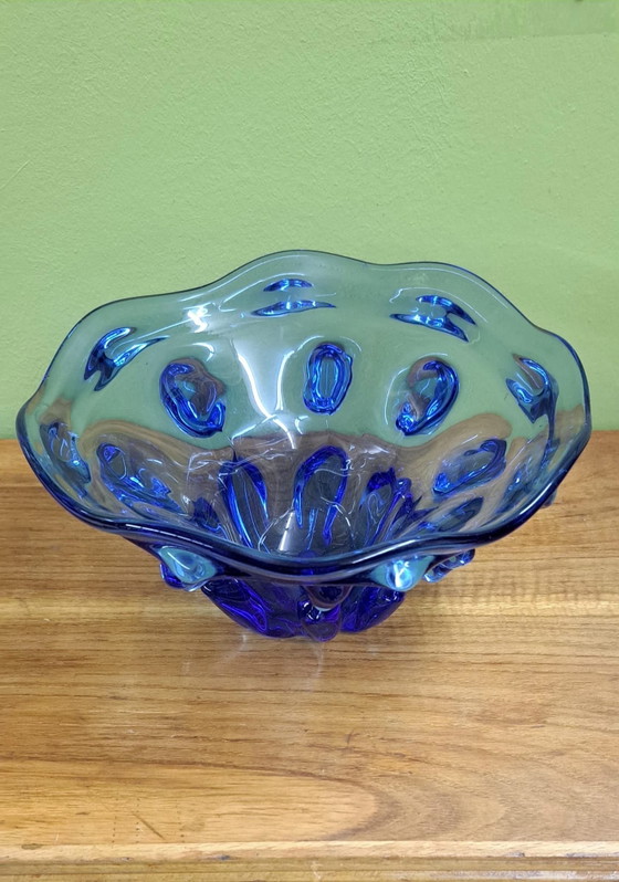 Murano Glazen Schaal, Schalen, Blauw (foto 3 van 9)