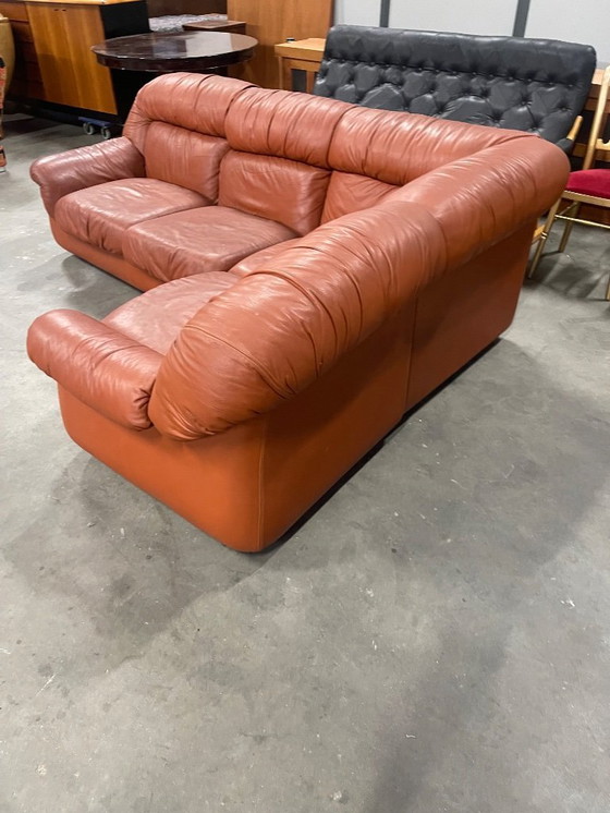 Image 1 of 1970’s vintage Italian design modular leather sofa