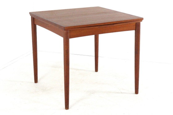 Image 1 of Compact Poul Hundevad for Hundevad & Co extendable dining table vintage