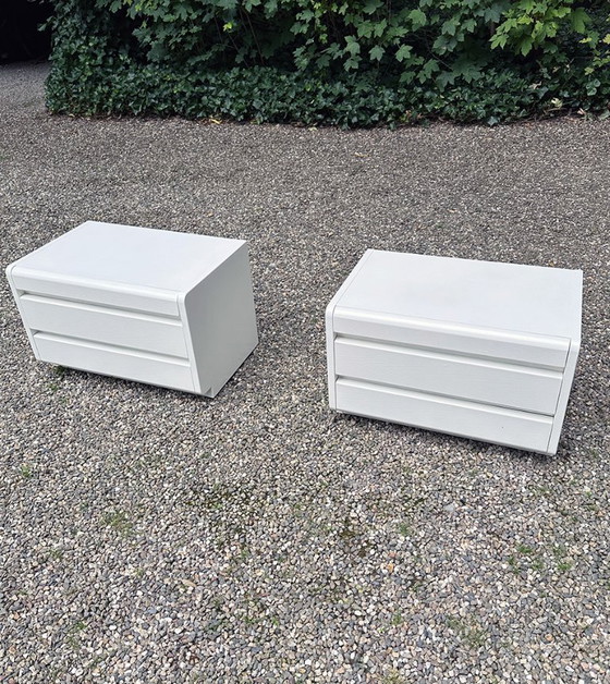 Image 1 of 2x Moser Nightstands, White