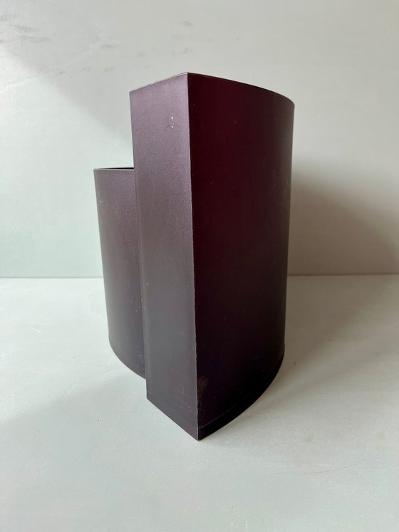 Image 1 of Wave magazine rack, newspaper rack, postmodern vintage, Italy, black, 90s