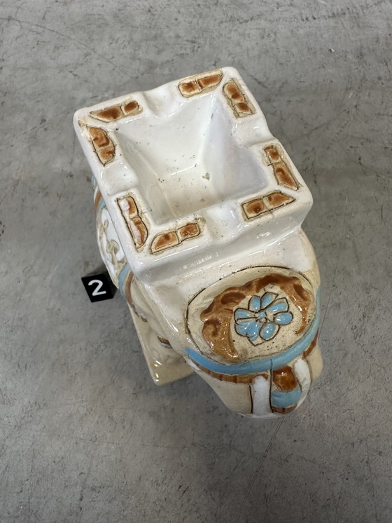 Image 1 of Cendrier vintage à éléphant - céramique