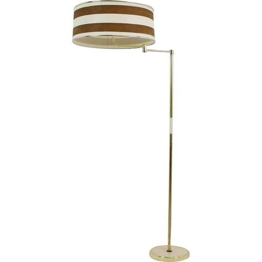 Vintage adjustable floor lamp in metal and plastic, Germany 1970