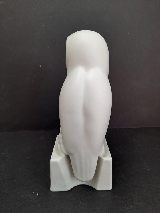 Image 1 of Twee koninklijke porseleinen uilen van biscuitporselein, jaren 1960