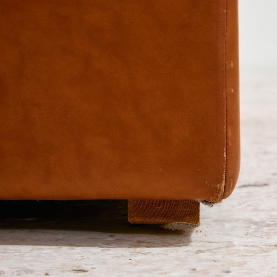 Image 1 of MK11156 Ottoman with leather upholstery