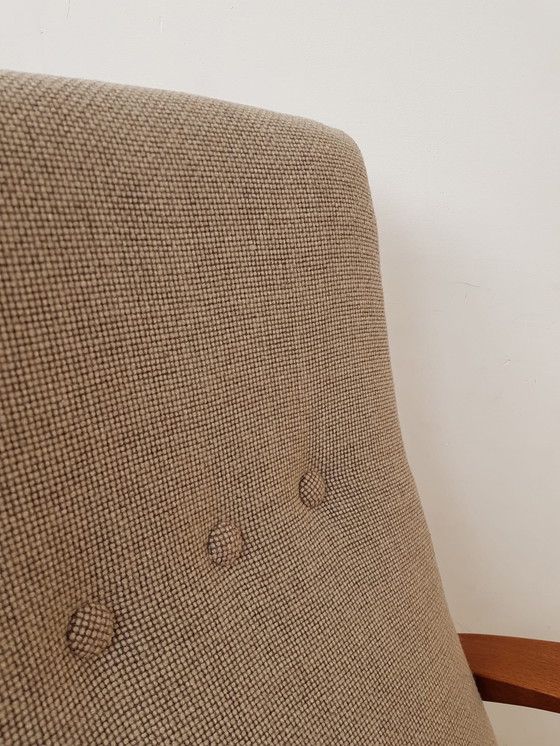 Image 1 of Poltrona vintage Gimson & Slater in tessuto color beige | poltrona