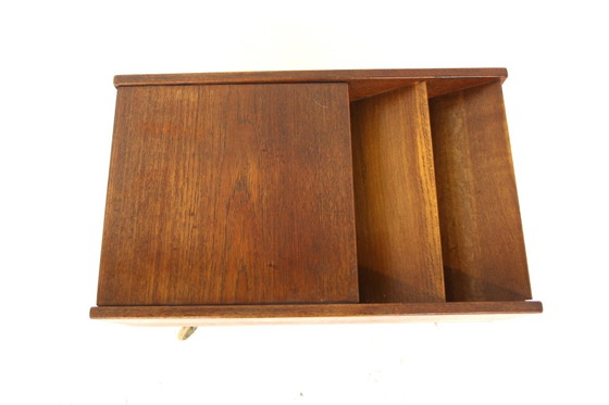 Teak and Metal Magazine Rack, Sweden, 1960 (photo 3 of 6)