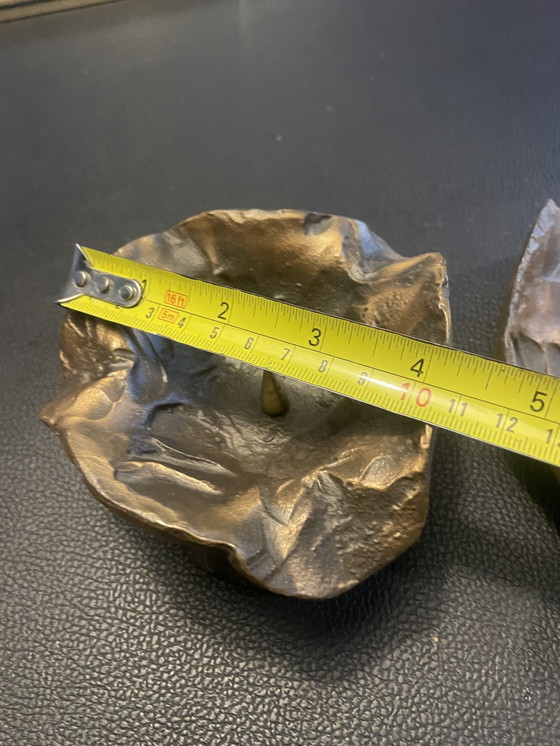 Image 1 of 2 portacandele brutalisti vintage, anni '50