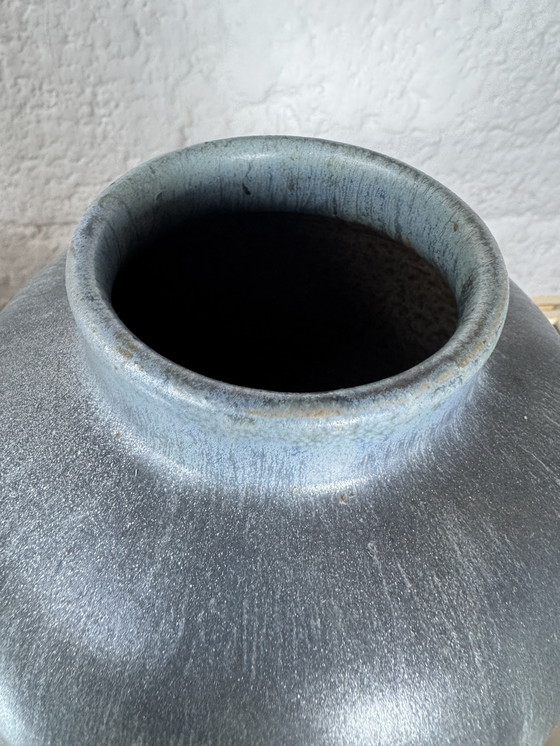 Image 1 of Art Deco flamed stoneware vase