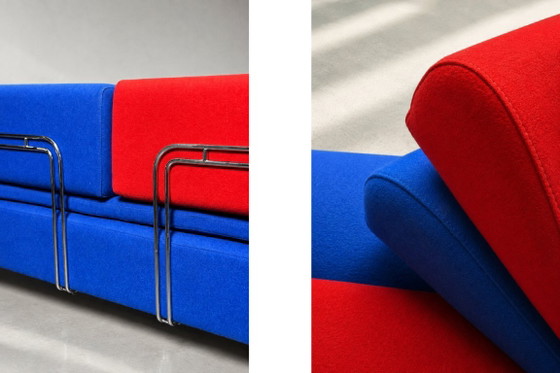 Vintage Mid-Century Danish Modern Memphis Design Sofa Diva Daybed by Gubi Olsen for GUBI, 1984 – Textile (photo 18 of 37)