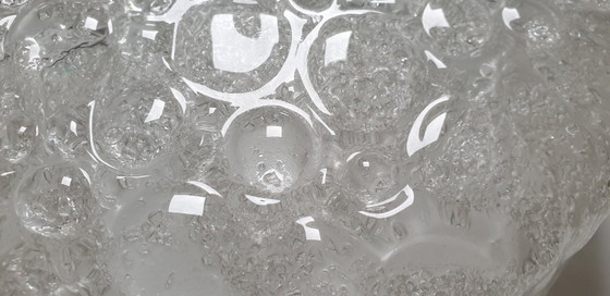 Lámpara de techo Hillebrand Murano Ice Glass de la década de 1970. – Plafones, Chrome (photo 26 of 35)