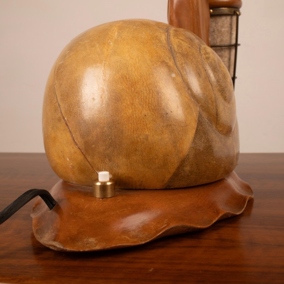 Aldo Tura Parchment Snail Table Lamp Mid Century 1940 – Paper, Brass, Mid Century Modern (photo 19 of 27)