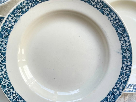 6 Piatti Fondi Longchamp 'René' in Ironstone Blu – Stoviglie (photo 10 of 16)