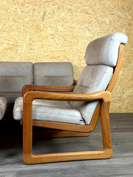 Image 1 of Divano in teak anni '60-'70 a 3 posti e 2 poltrone Easy Chair Holstebro Møbelfabrik A/S