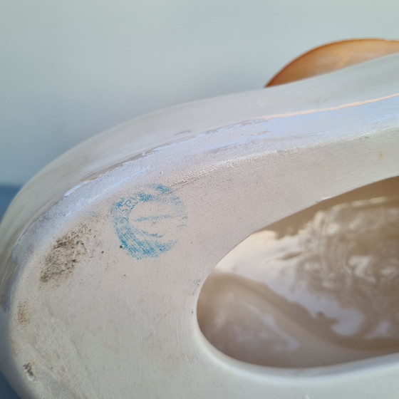 Image 1 of Vista Alegre, art deco figurine zwemvogel