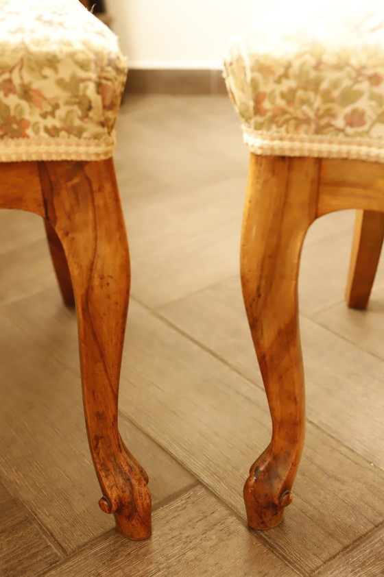 Image 1 of Vintage Salon Sofa Set with Floral Upholstery 