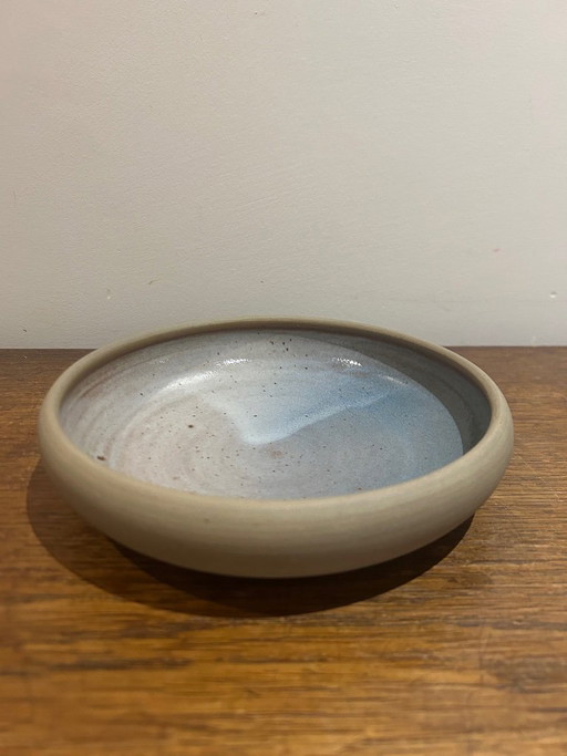 plat en grés Roger Jacques Puisaye