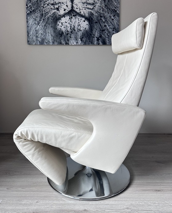 FSM Smile Design Relaxfauteuil – Verstelbare relaxstoel, Chrome, Leather (photo 3 of 8)