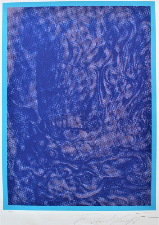 Ernst Fuchs - "Head of a Cherub" - Edition of 200 - Signed - Numbered - (64.5 x 50 cm)
