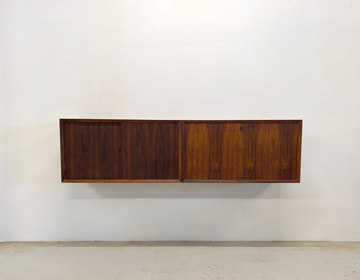 Poul Cadovius Royal System Rosewood Wall Mounted Sideboard