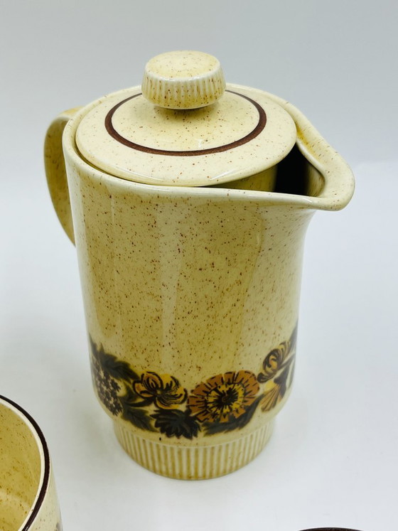 Image 1 of Poole Pottery Thistlewood koffieservies voor 4 personen