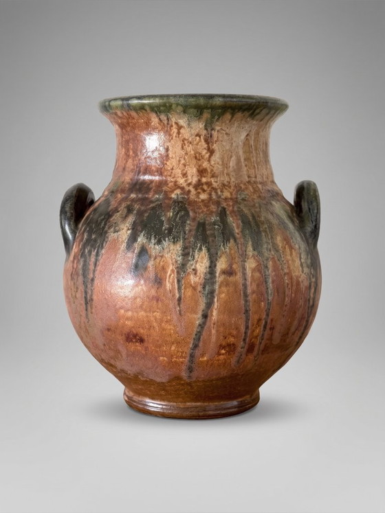 Jarrón de Gres Esmaltado Maurice Pitot – Bélgica – Años 60 – Jarrones, Ceramic (photo 4 of 10)