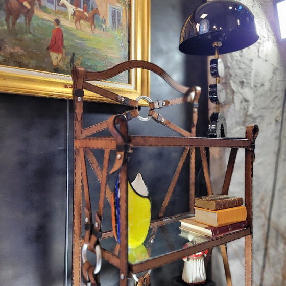 Image 1 of Wrought Iron Display Case, Jacques Adnet for Hermès, 70’s – France