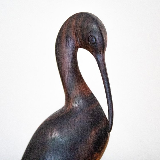Vintage Hand-Carved Wooden Bird Figurine: Mid-Century Modern – Decorative Objects (photo 6 of 10)