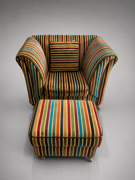 Etro Italia Armchair & Hocker