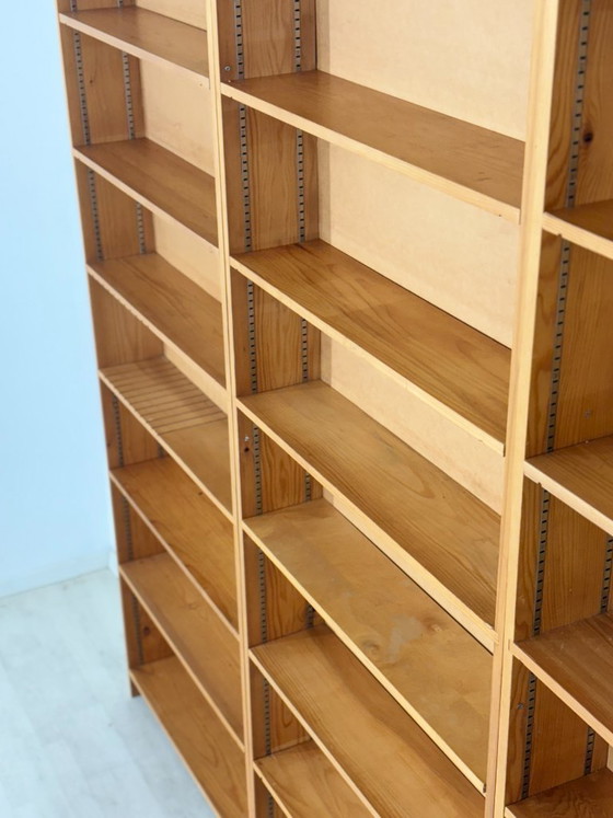 Image 1 of Grande étagère vintage | Étagère des années 1960 | Bibliothèque en pin massif | Modulaire