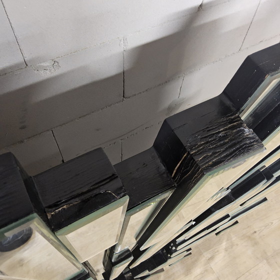 Image 1 of Großer, einzigartiger Hollywood Regency Eichholtz Sonnenstrahl-Spiegel (120x120cm) Art Deco Stil MOONRIVER MIRROR