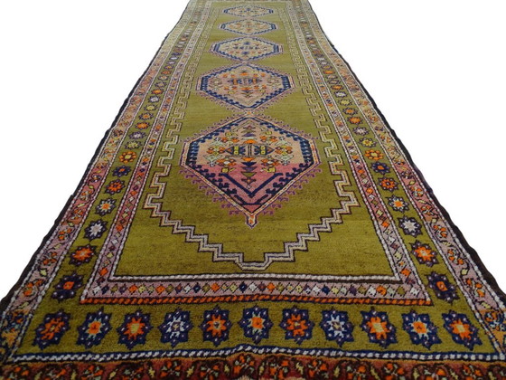 Image 1 of Semi-antique Kazak runner - 375 x 113 - Hand-knotted