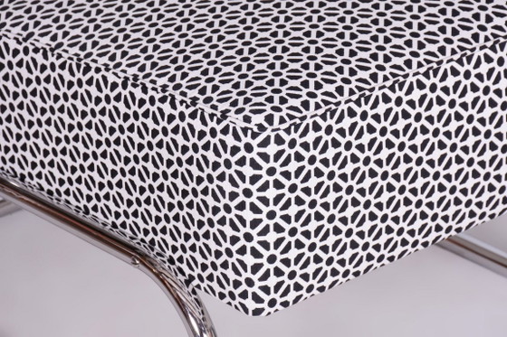 Restored Bauhaus Armchair, By W. Gispen For Mücke-Melder, Chrome, Czech, 1930s – W.H. Gispen, Metal, Textile (photo 11 of 12)
