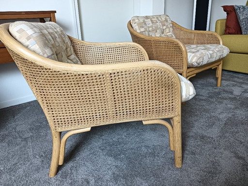 2 fauteuils Rohe Lounge avec coussins